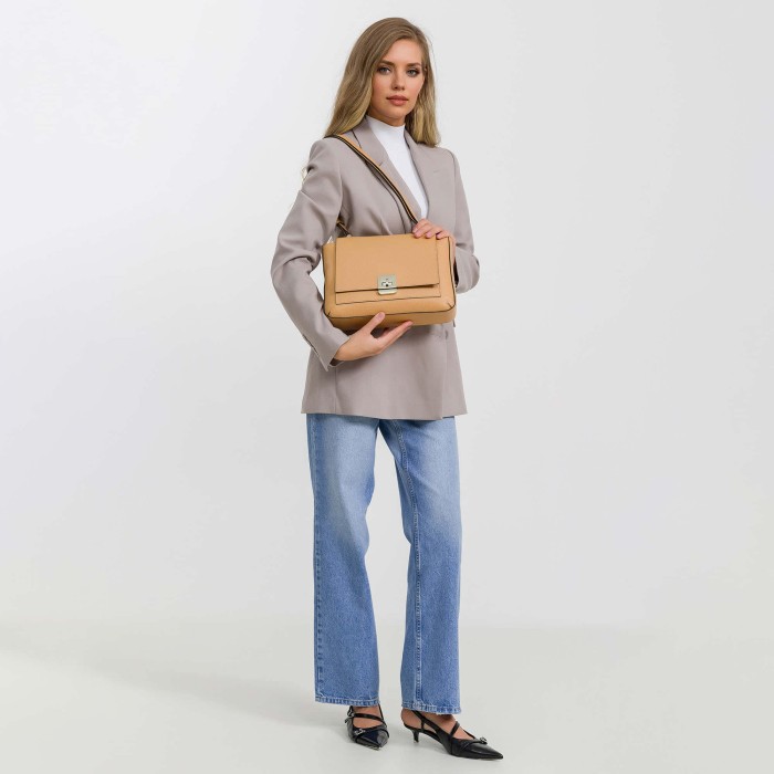 50856s-61 сумка женская из льна спереди