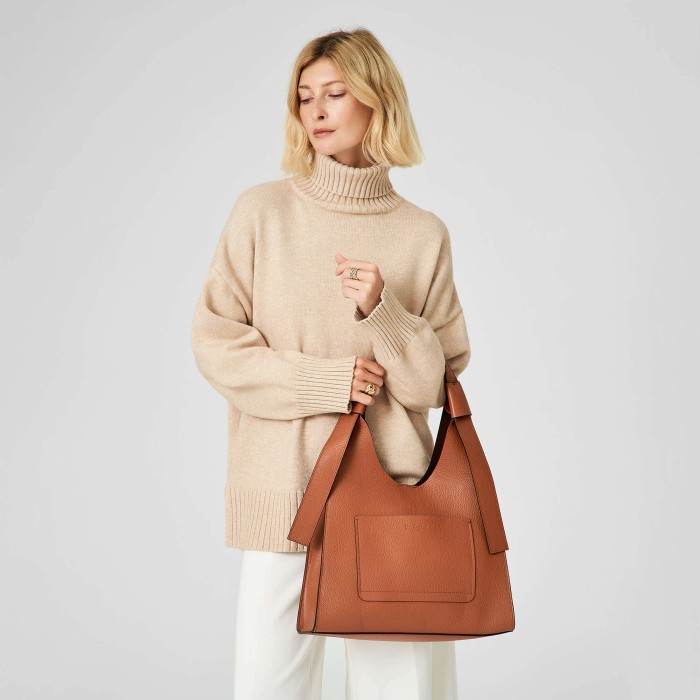 50884s-09 сумка женская из льна спереди