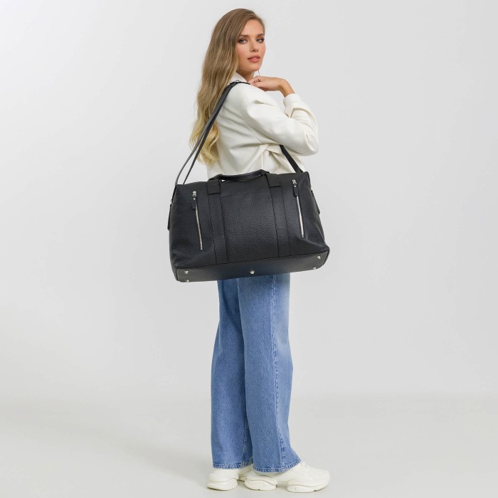 8010b-04 сумка дорожная делового стиля с лицевой стороны