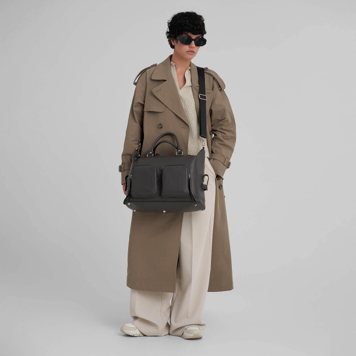 8025s-77 сумка дорожная делового стиля с лицевой стороны