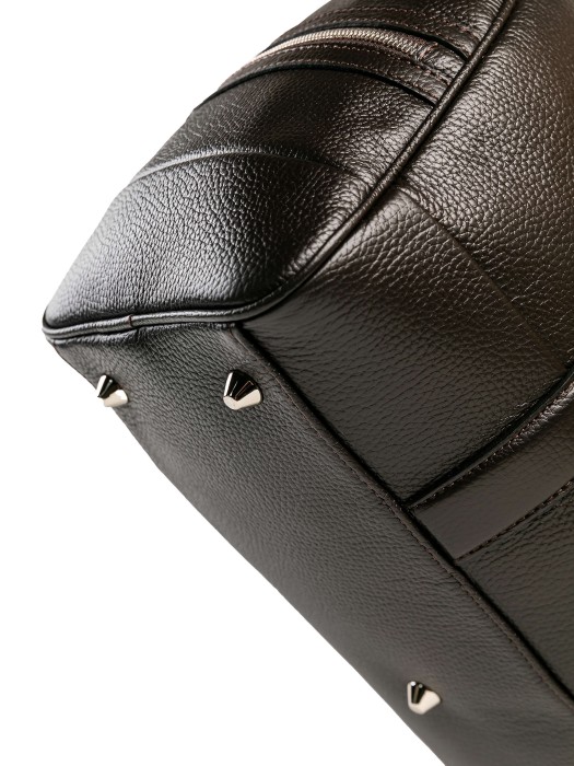 8035b-09 сумка дорожная из кожи спереди