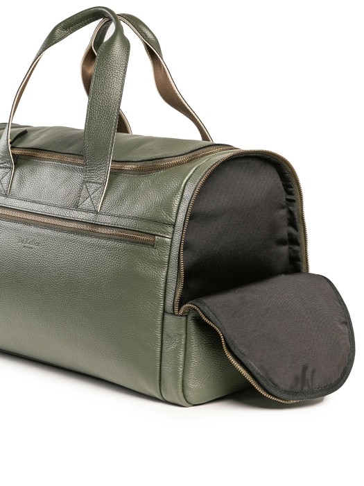 8054b-65 сумка дорожная из кожи спереди