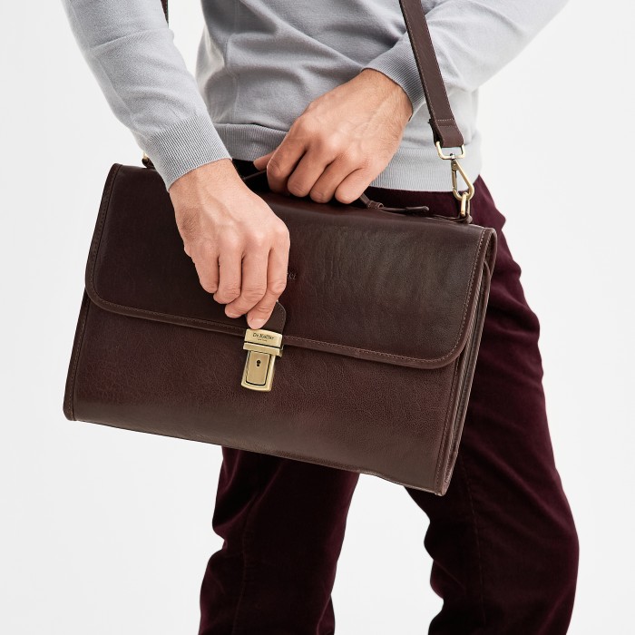 b393172-245-09 портфель от бренда dr.koffer вид слева