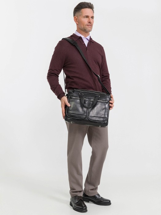 b402321-245-04 сумка для документов из льна спереди