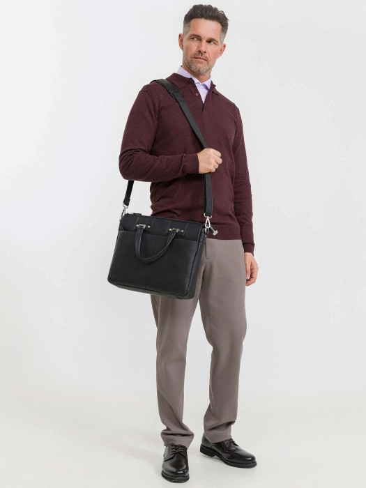 b402388-260-04 сумка для документов из льна спереди