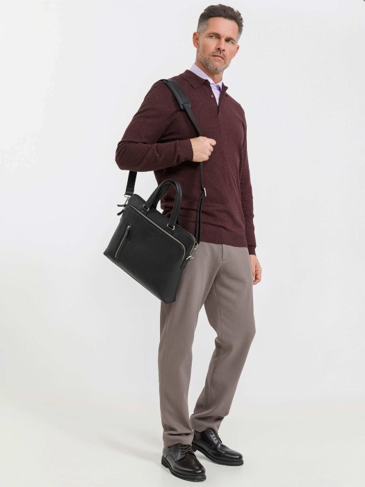 b402641-260-04 сумка для документов из льна спереди