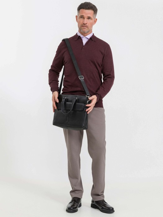 b402657-260-04 сумка для документов из льна спереди