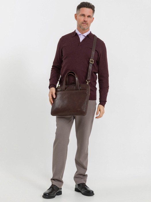 b402664-245-09 сумка для документов из льна спереди