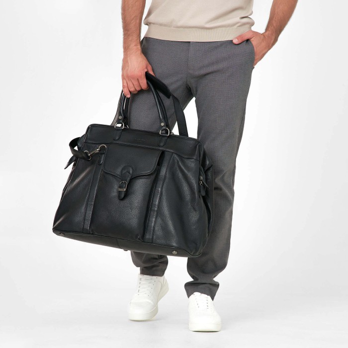 b402862-112-04 дорожная сумка из кожи спереди