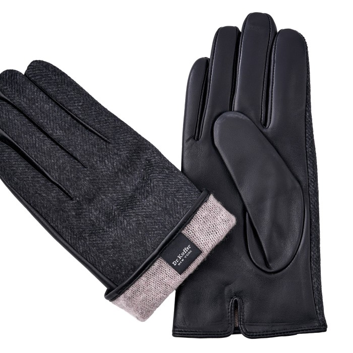 h760102-236-04 перчатки мужские touch от бренда dr.koffer вид слева