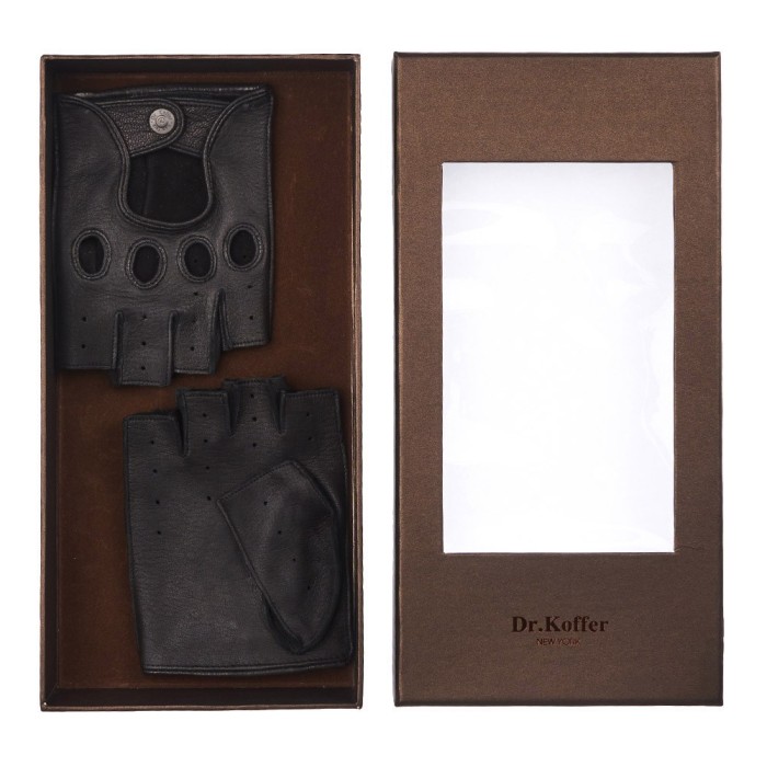 h760119-40-04 перчатки мужские от бренда dr.koffer вид слева