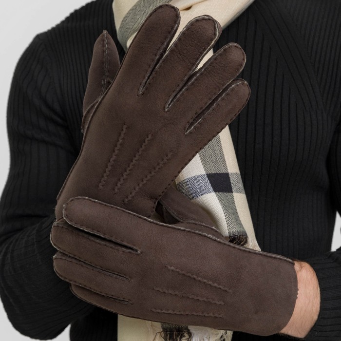 h760123-144-09 перчатки мужские по цене 11200 руб вид справа