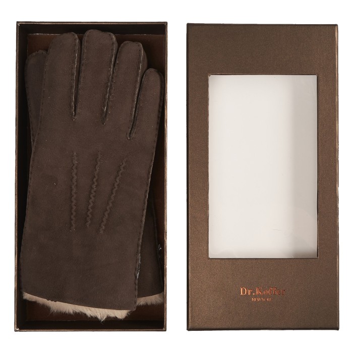 h760124-144-09 перчатки мужские от бренда dr.koffer вид слева
