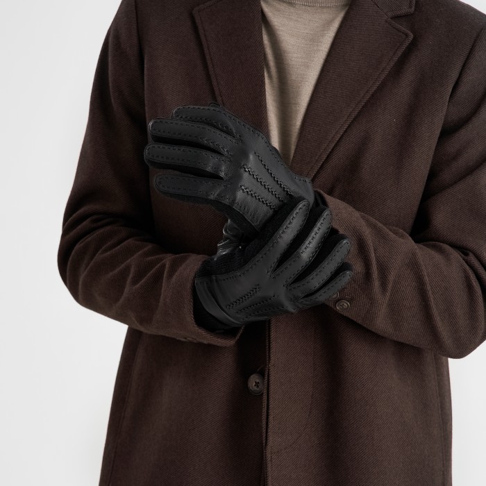 h760131-236-04 перчатки мужские touch от бренда dr.koffer вид слева