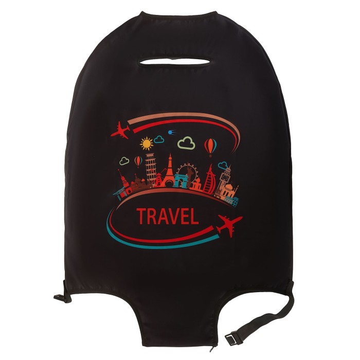 lc-001m black чехол для чемодана от бренда dr.koffer вид слева