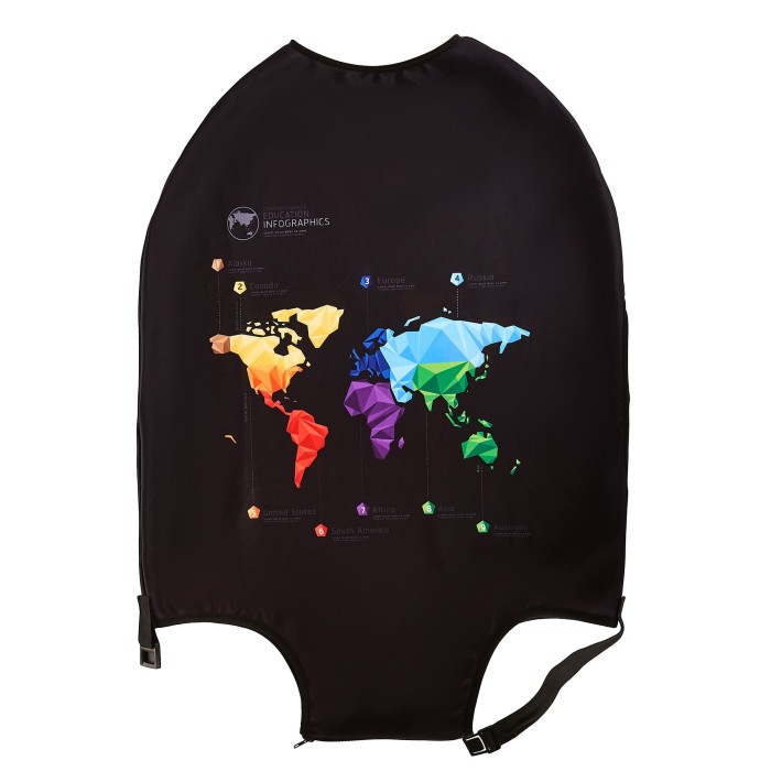 lc-005m black чехол для чемодана от бренда dr.koffer вид слева