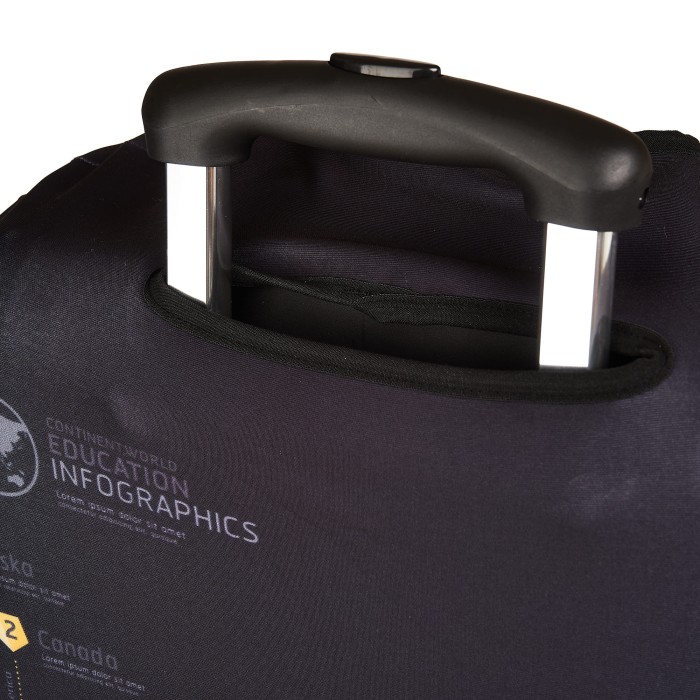 lc-005m black чехол для чемодана из америки вид сбоку