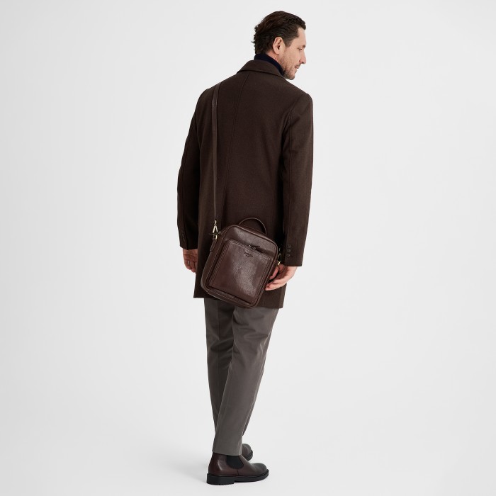 m402587-245-09 сумка через плечо из льна спереди