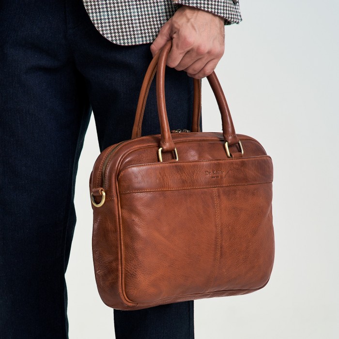 m402592-248-05 сумка для документов из льна спереди