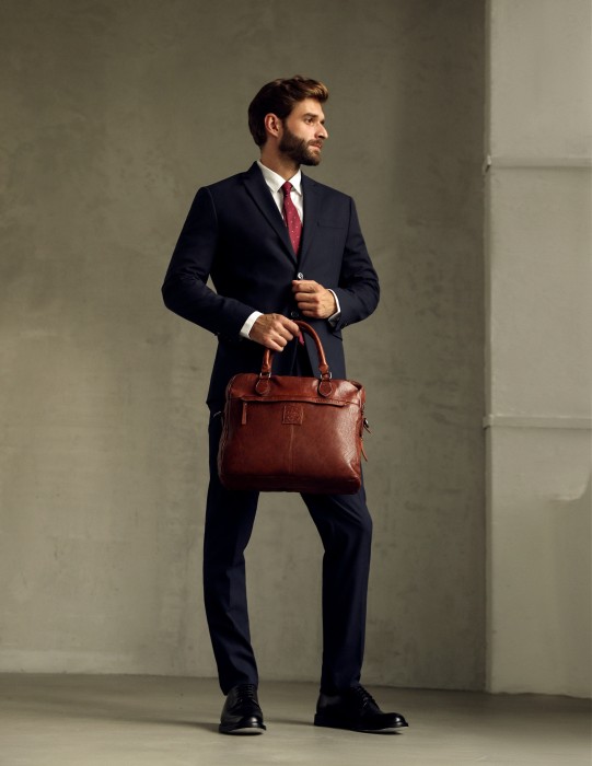 m402743-249-05 сумка для документов от бренда dr.koffer вид слева