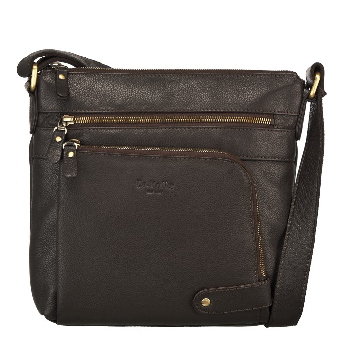 m402756-260-09 сумка через плечо от бренда dr.koffer вид слева