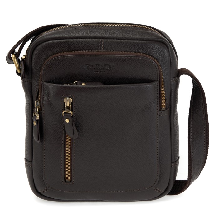 m402768-260-09 сумка через плечо от бренда dr.koffer вид слева