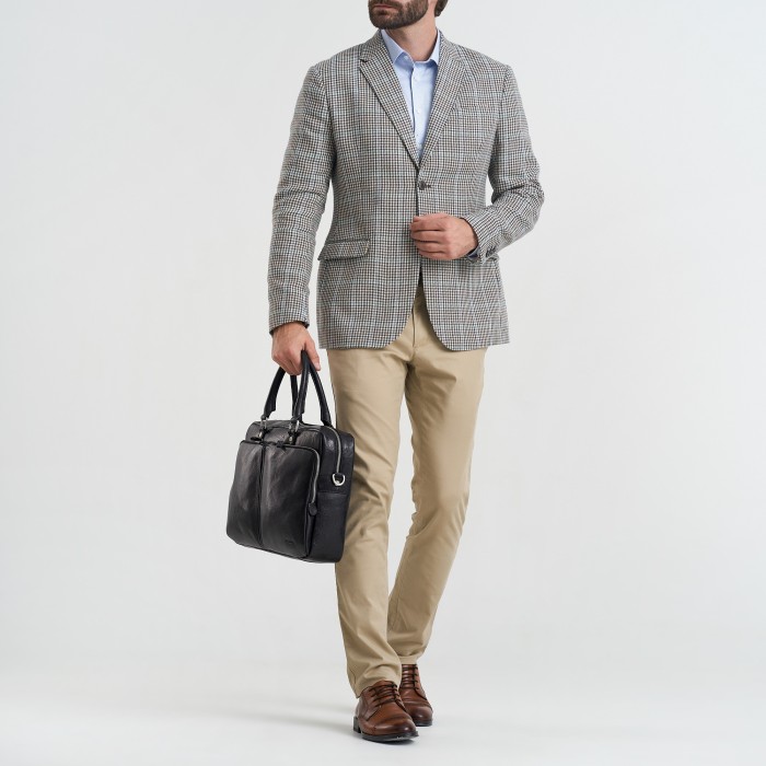 m402808-245-04 сумка для документов из льна спереди