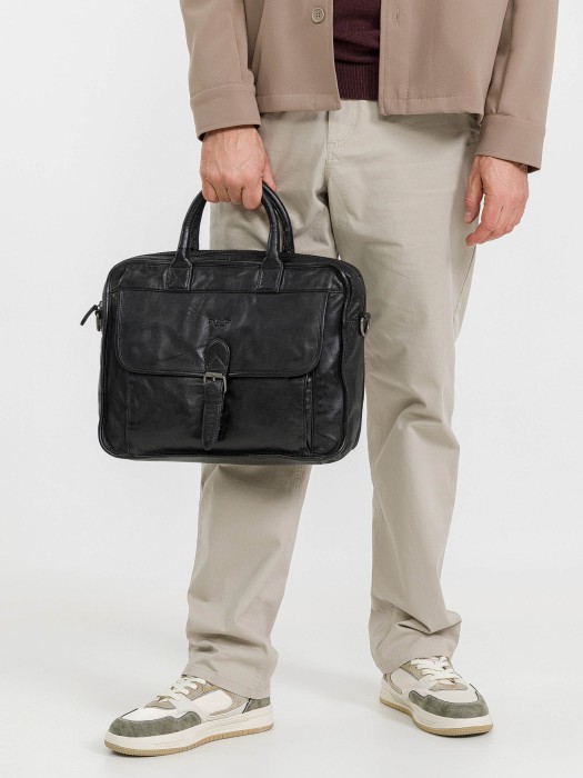 m402858-248-04 сумка для документов из льна спереди