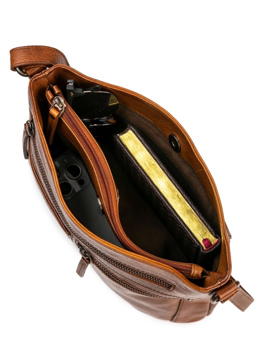 m402902-110-05 сумка через плечо из кожи спереди