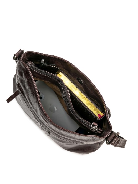 m402902-110-09 сумка через плечо из кожи спереди