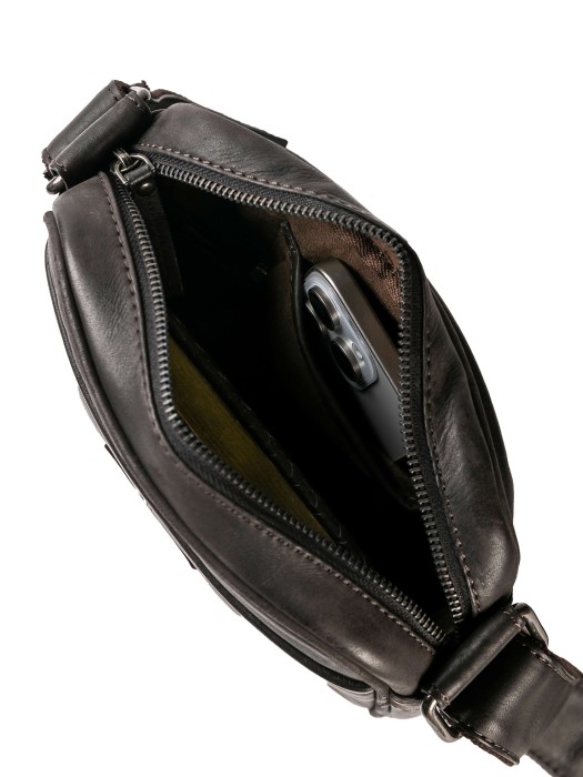 m402905-113-09 сумка через плечо из кожи спереди