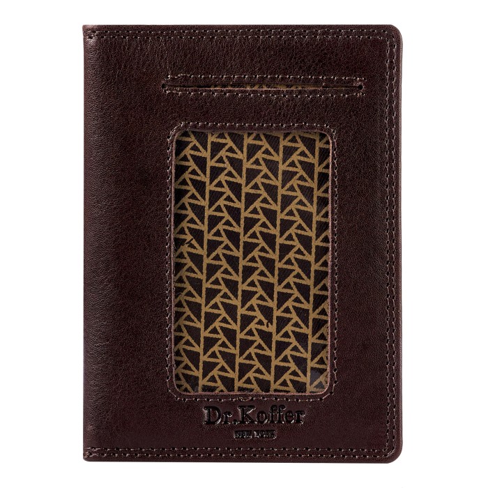 x268010-245-09 обложка для документов от бренда dr.koffer вид слева