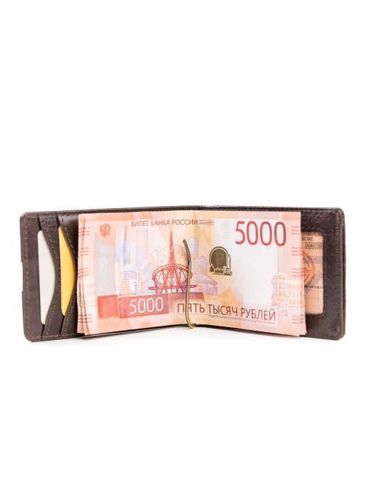 x510485-78-09 зажим для денег из льна спереди