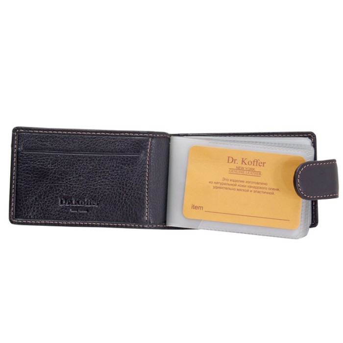 x515151-01-04 визитница от бренда dr.koffer вид слева