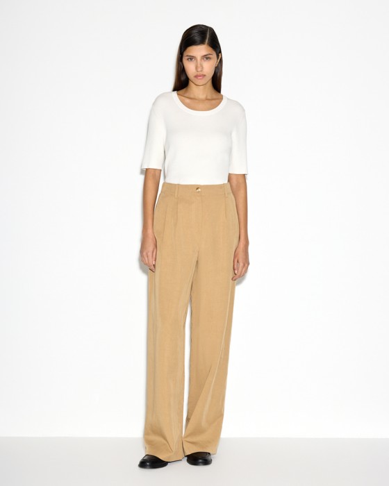 брюки палаццо с резинкой на спинке из лиоцелла фотография