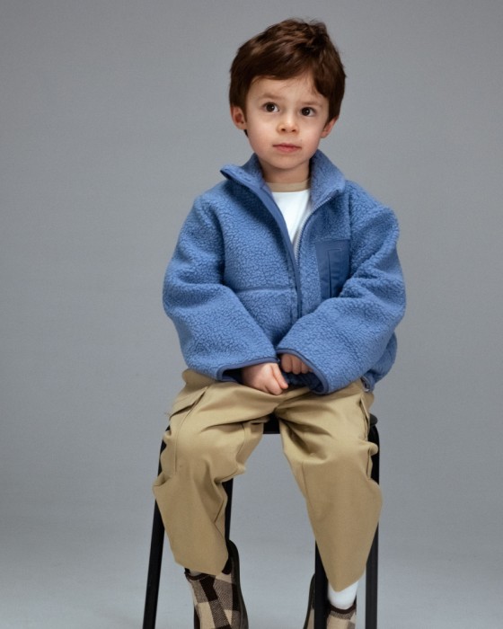 детская куртка unisex из флиса с меховым эффектом фотография