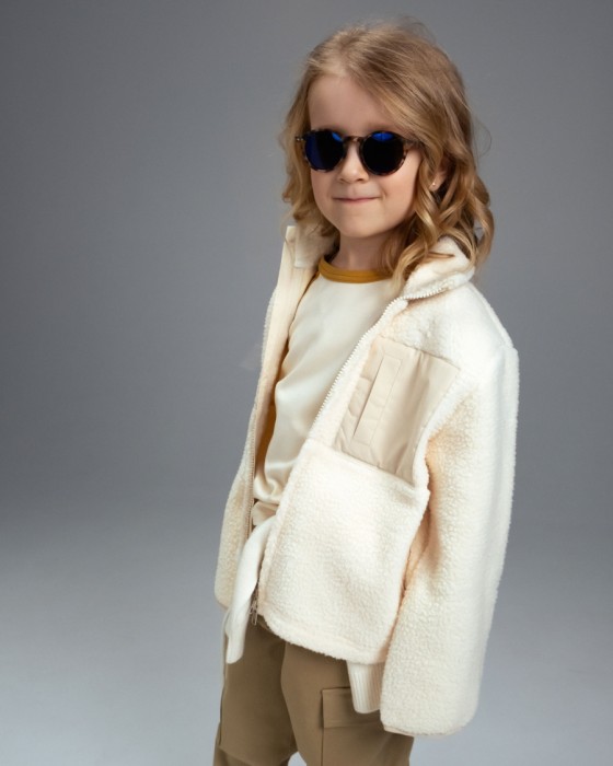 детская куртка unisex из флиса с меховым эффектом фотография
