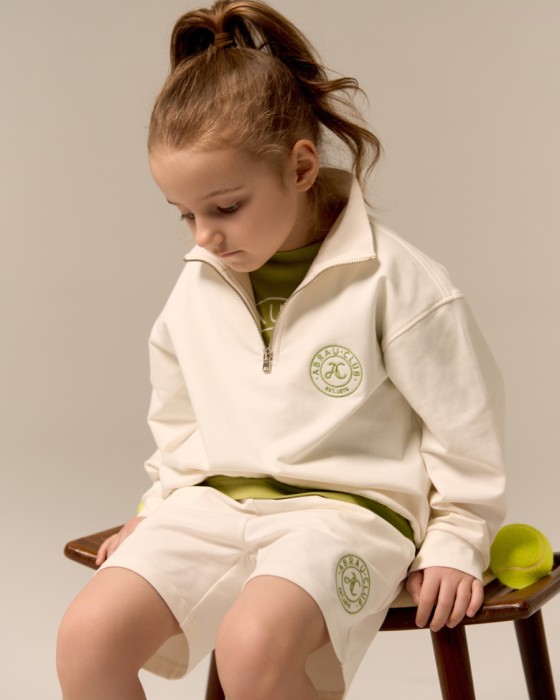 детский свитшот unisex с воротом на молнии фотография