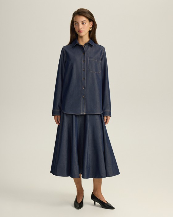 джинсовая юбка фотография