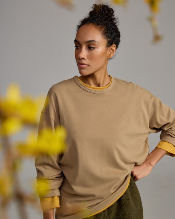 хлопковый лонгслив unisex фотография