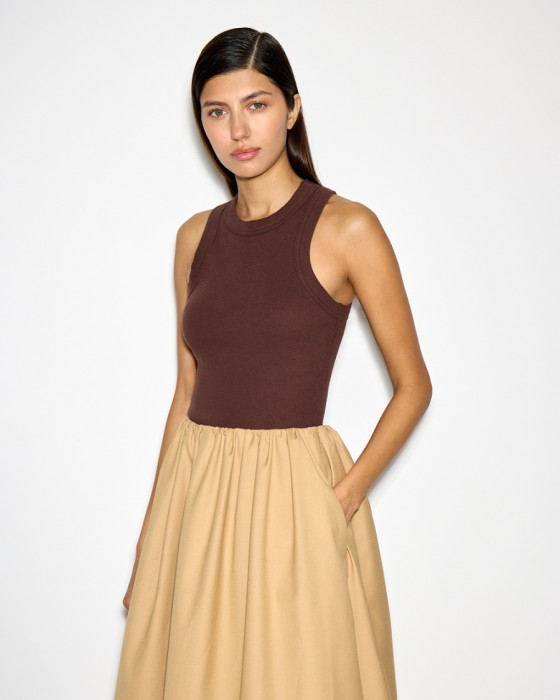 майка с американской проймой из хлопка и спандекса фотография