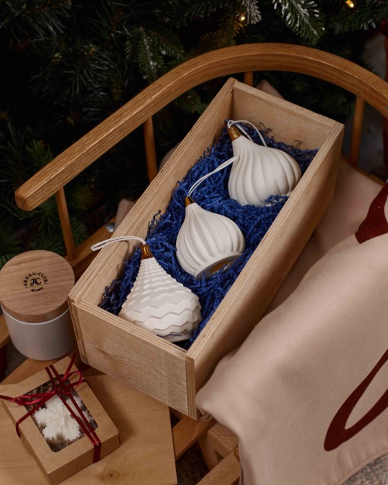 набор елочных игрушек "три купола" фотография