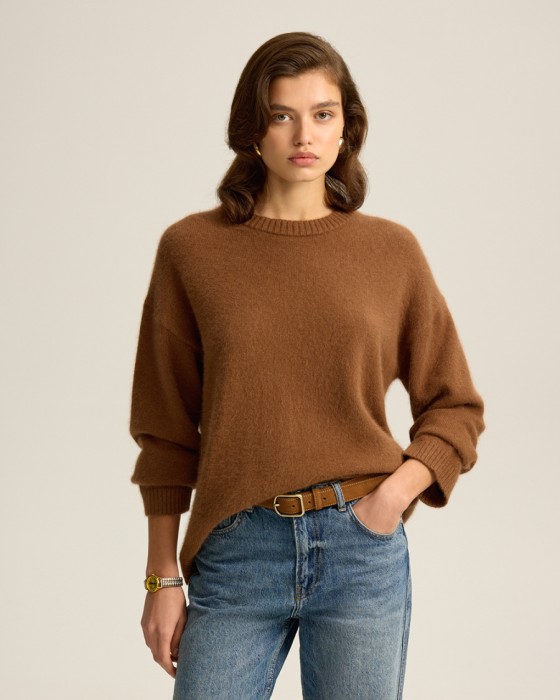 объемный джемпер из ангоры фотография