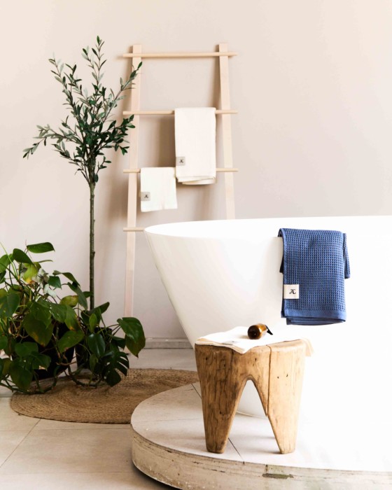 полотенце вафельное, бежевый, 34x35 см фотография