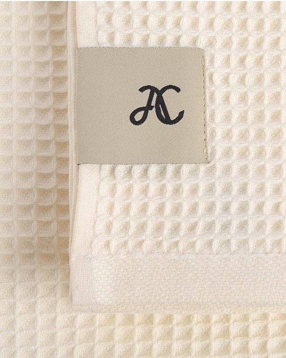 полотенце вафельное, бежевый,  34x74 см фотография