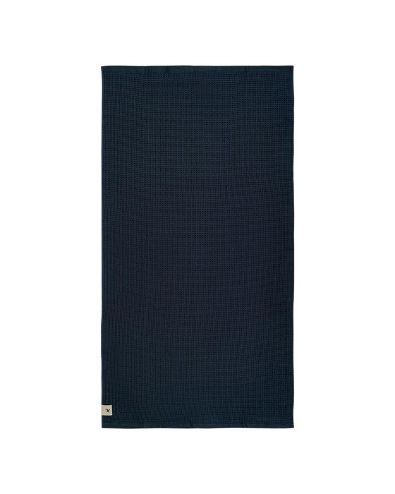 полотенце вафельное, синий, 34x74 см фотография