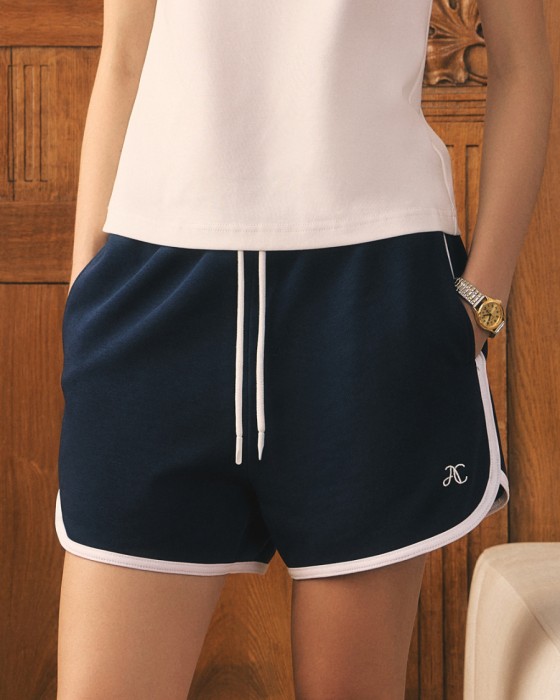 шорты мини из 100% хлопка фотография