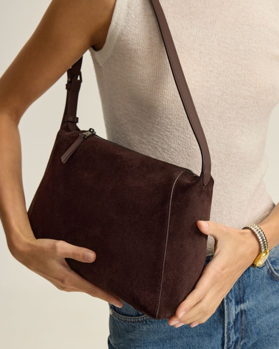 сумка из натуральной замши фотография