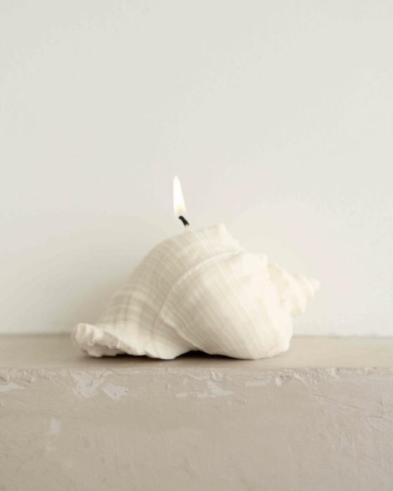 свеча «ракушка рапана», пчелиный воск, 10×9 см фотография