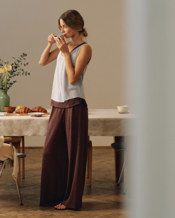 свободные брюки на завязках фотография